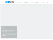 Tablet Screenshot of cp-pro.de